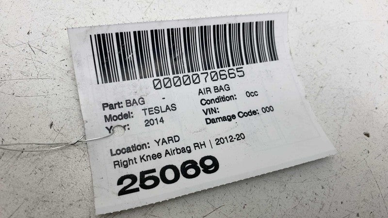 ⭕ 12-15 Model S Left or Right Knee Airbag LH & RH Fits either side 100