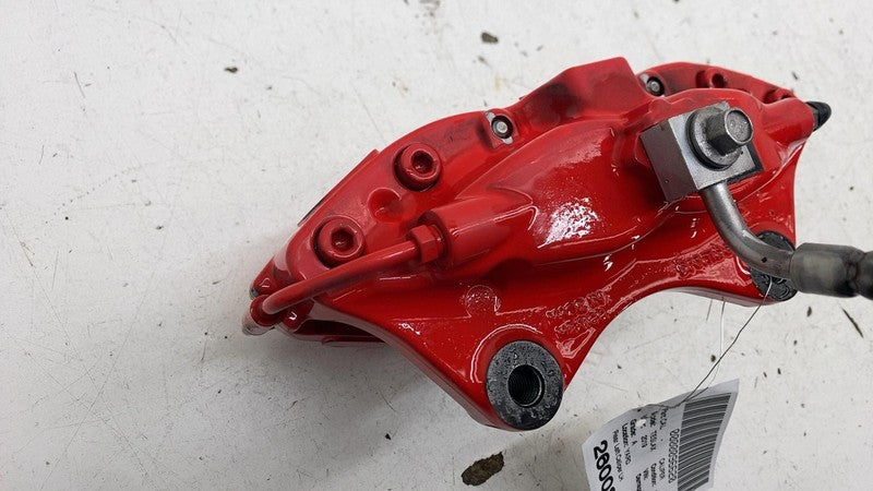 ⭕ 2016-2020 Tesla Model X Rear Caliper w/ Brake Hose Line Left Red 102