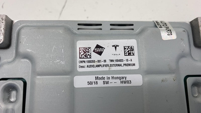 100483310A ⭕ 12-20 Tesla Model S X External Amp Audio Sound System Amplifier 1004833-10-A