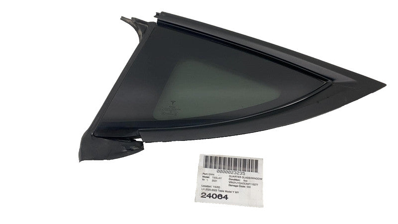 ⭕20-23 Tesla Model Y Rear Driver Side Quarter QTR Window Glass Left 14