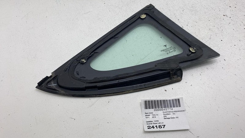 2017-2020 Tesla Model 3 M3 Rear Driver Side Quarter Fixed Window Glass
