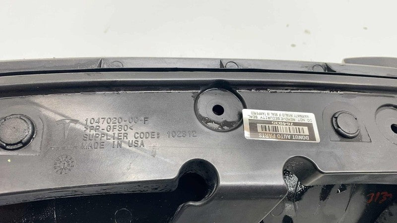 ⭕16-20 Tesla Model X Front Upper Grille Surround & Bracket w/ Badge 10