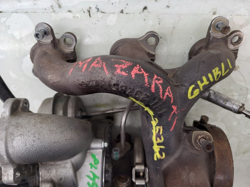⭕ 2013-2020 Maserati Ghibli Driver Side Engine Turbocharge Exhaust Man