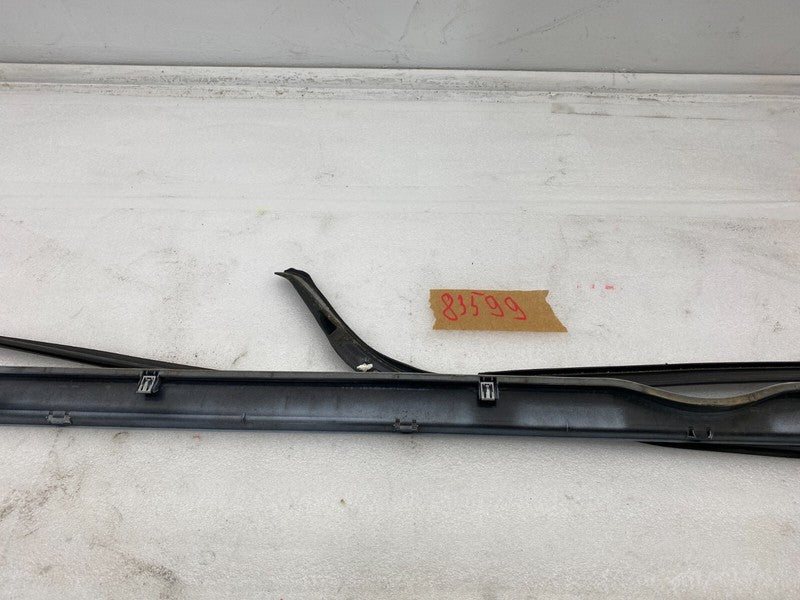 101221500F ⭕12-23 Model S Left Rocker Panel Scuff Plate Molding w/ Rubber Seal 1012215-00-F