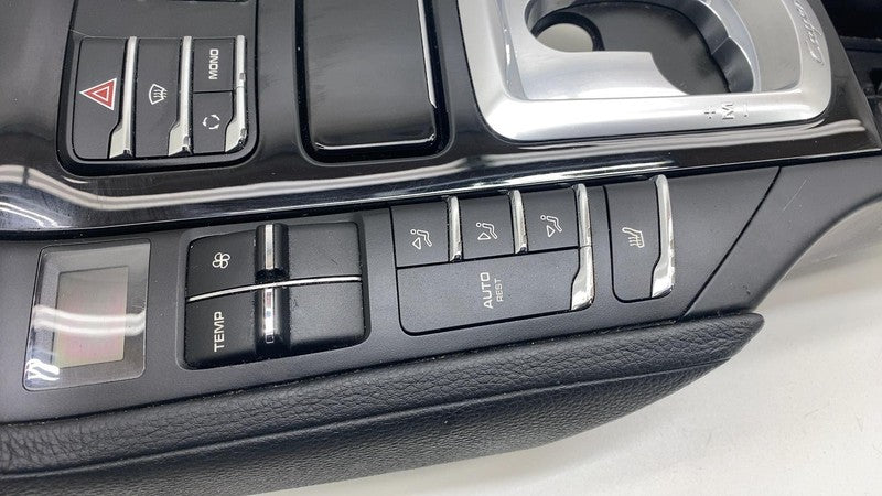 7P5863419 2011-2017 Porsche Cayenne Front Center Console Switch Control Panel Trim Black