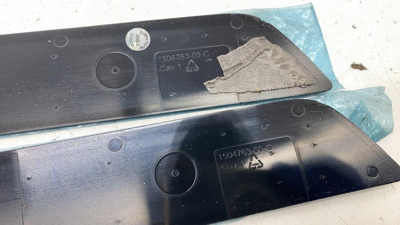 ⭕ 17-23 Model 3 Front Left & Right Door Sill Scuff Plate Trim Panel 15
