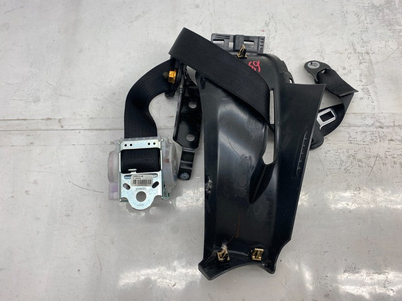 ⭕ 12-15 Model S Rear Right Seatbelt & Retractor + Mid C-Pillar Trim 10