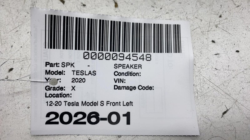 ⭕ 12-20 Model S Front Left or Right Door Audio Sound Woofer Speaker 10