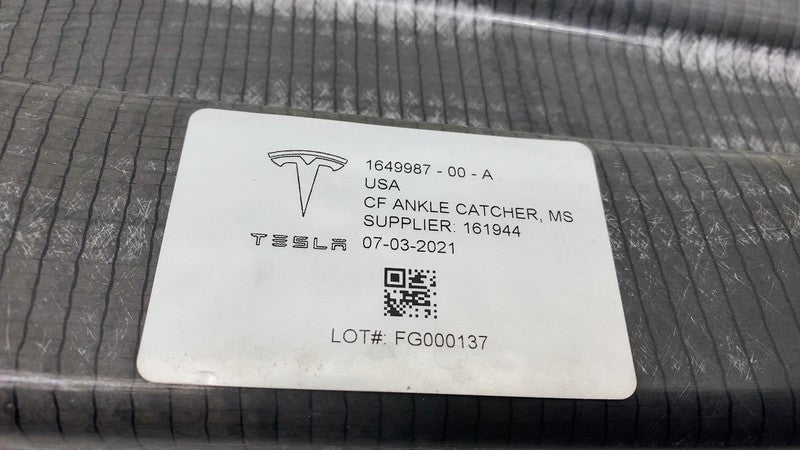 164998700A 2021 2022 2023 2024 Tesla Model S Front Carbon Fiber Ankle Catcher 1649987-00-A