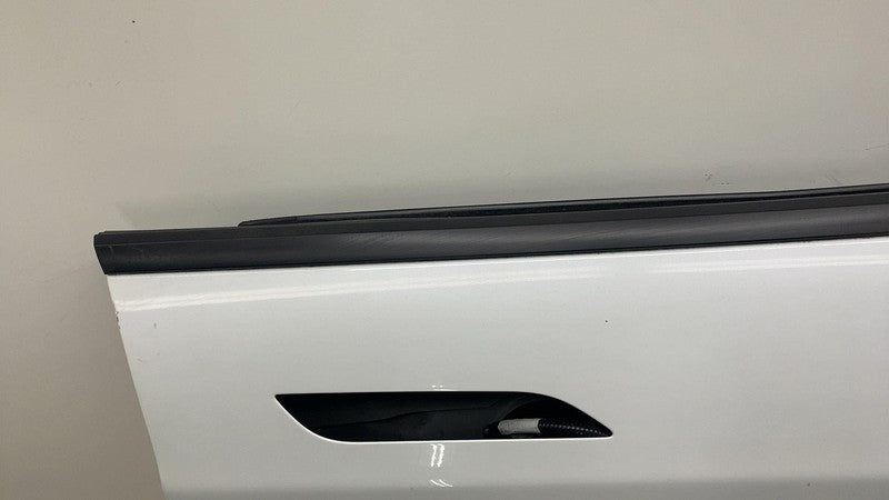 ⭕ 12-15 Tesla Model S Front Passenger Side Door Shell Panel Right Whit
