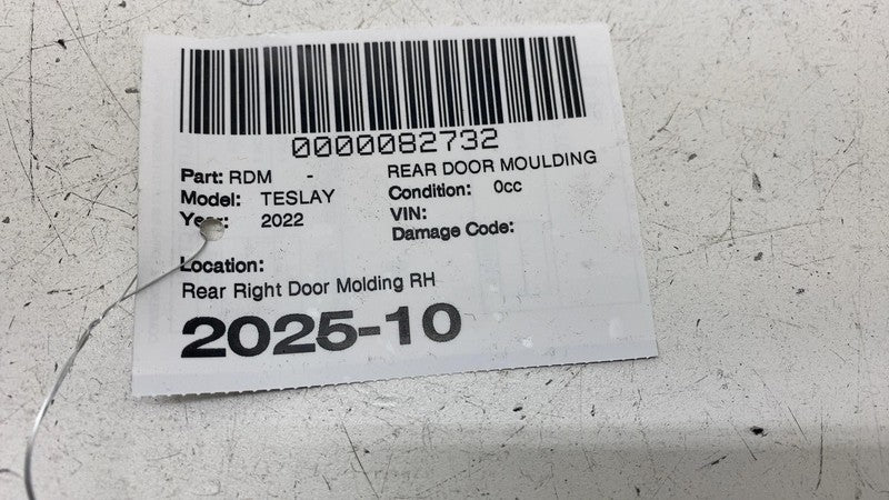 ⭕ 2020-2024 Tesla Model Y MY Rear Right Side Door Window Seal Molding Belt Strip