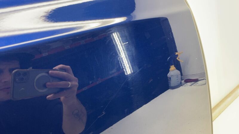 1003101-00-E 2012-2015 Tesla Model S Front Passenger Side Door Shell Panel Right RH Blue PPSB