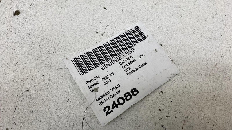 1078542-00-B ⭕ 2019-2021 Tesla Model S X Rear Caliper w/ Brake Hose Line Right 1078542-00-B