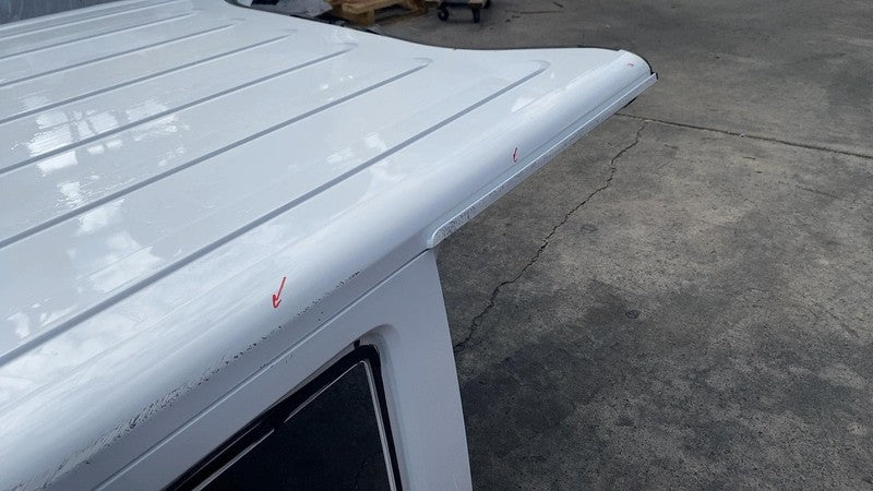 ⭕ 11-18 Jeep Wrangler 4-Door Hard Top Panel Roof Cab Clip White - PW7 OEM DAMAGE