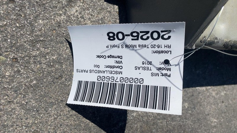 ⭕ 16-20 Tesla Model S Front Right Inner Fender Apron Structural Frame