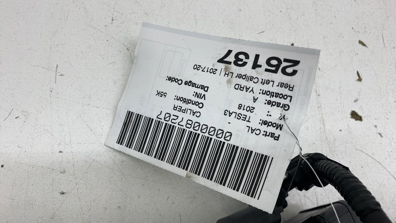 ⭕ 17-25 Tesla Model 3 M3 Rear Left Caliper w/ Brake Hose Line BASE 104