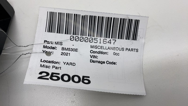 2018-2021 BMW 530e B46X Right Trunk Storage Compartment Support Bracke