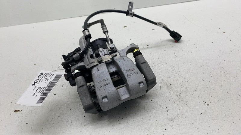 ⭕ 17-25 Tesla Model 3 M3 Rear Left Caliper w/ Brake Hose Line BASE 104