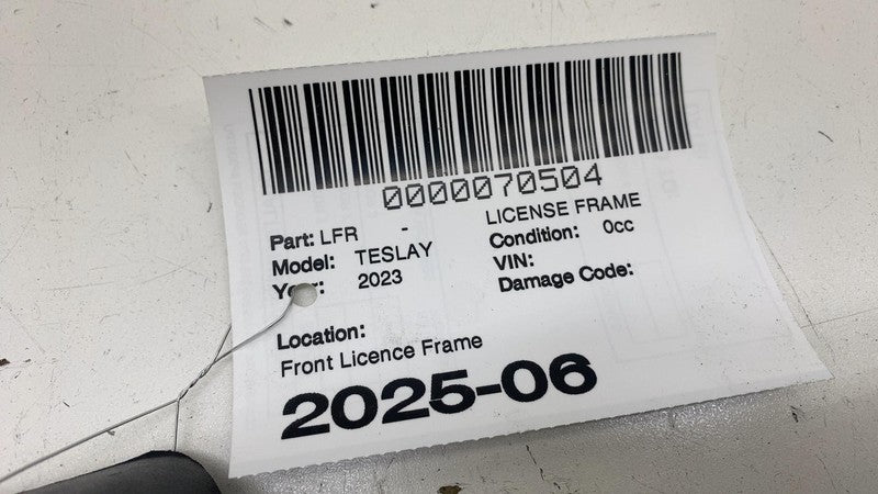 ⭕ 20-23 Tesla Model Y MY Front License Plate Molding Bracket Holder 14