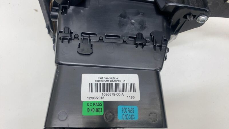1096877 00 A 2012-2020 Tesla Model S SET of Dash A/C Air Vent Outlet Dashboard Trim Panel OEM
