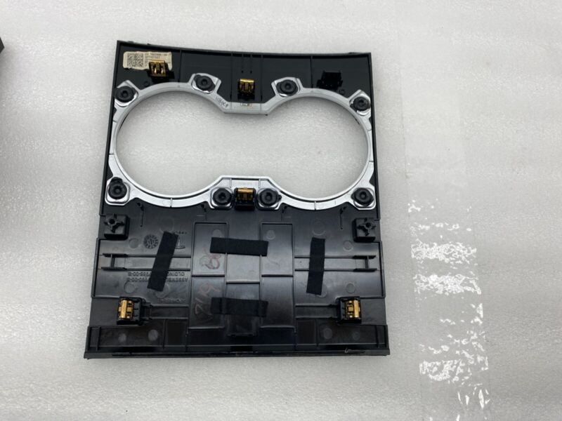 2017-2023 Tesla Model 3 M3 Center Console Cup Holder Bezel Trim Covers Black OEM
