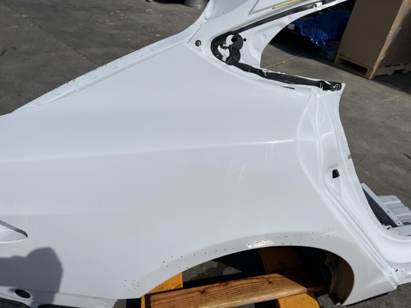 2012-2016 Tesla Model S Rear Quarter Panel Structural Cutout Right RH White PBCW