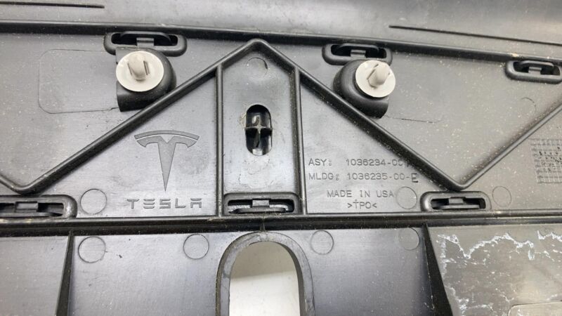 2016-2020 Tesla Model X MX Center Front Under Hood Apron Trim Cover Molding OEM
