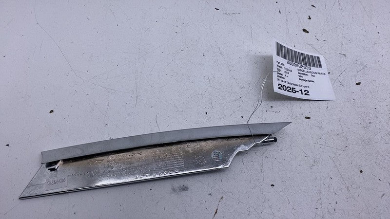 ⭕ 12-15 Model S Front Right Bumper Fog Lamp Upper Louvre Trim Panel 60