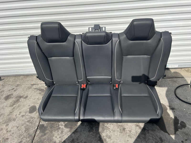 1881398-TX-A 24 25 Tesla Cybertruck Front Seat Left & Right + Rear 2nd Row Perforated Black