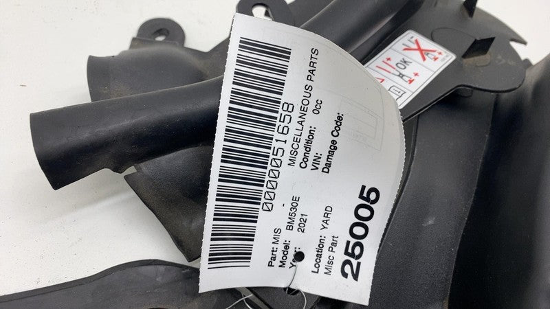 51767349602 2018-2021 BMW 530e Front Underhood Cowl Center Partition Trim w/ Seal Strip Assy