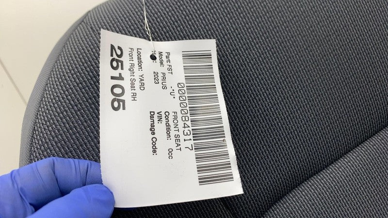 ⭕ 2023-2024 Toyota Prius Front Passenger Side Seat Assembly Black Right