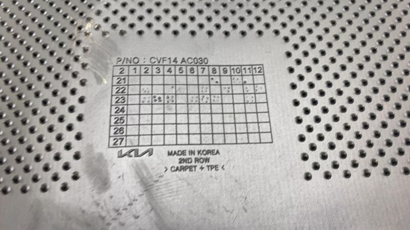 CVF14 AC030 2022-2024 Kia EV6 Front Left & Right + Rear 2nd Row Carpet Mat Assembly SET of 3