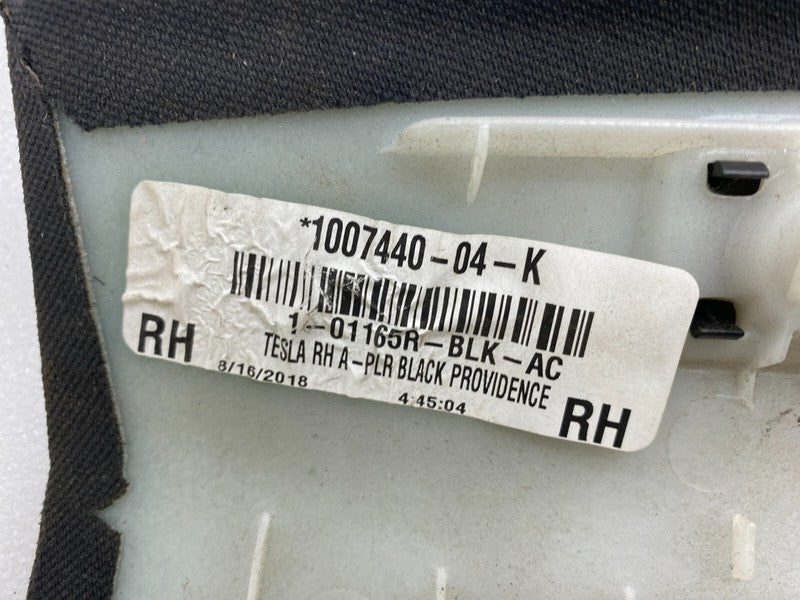 1007440 04 K 16-20 Model S Front Right A-Pillar Upper Trim Cover Panel + Speaker 1007440-04-K