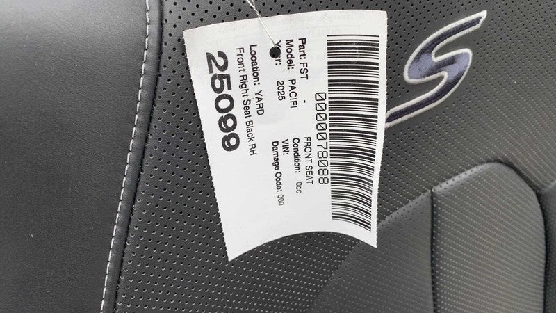 ⭕ 17-25 Chrysler Pacifica Front Driver Side 1st Row Bucket Seat Black