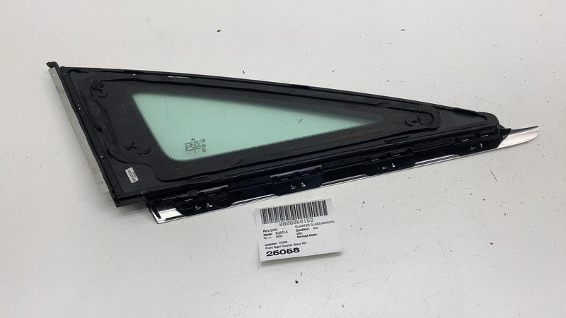 E6 43R-00050 ⭕ 2022 EQS 450+ V297 Rear Passenger Side Quarter Fixed Door Window Glass Right