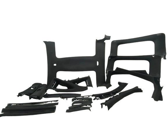 ⭕ 16-20 Tesla Model X SET Headliner Sunvisor Upper A + B + C-Pillar Tr