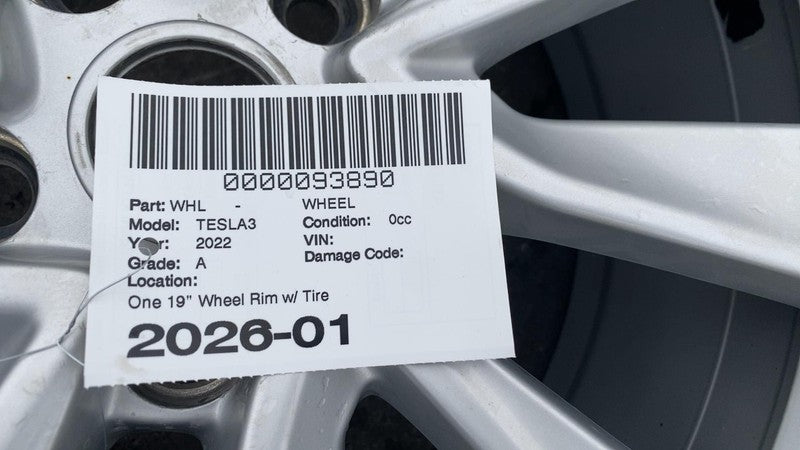 ⭕ 20-23 Model 3 Wheel Rim 19x8.5+40MM w/ Continental Tire 235/40R19 10