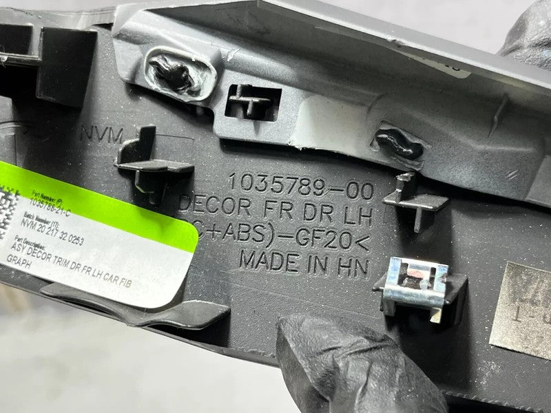 ⭕ 2016-2020 Tesla Model X MX Front Driver Side Door Decor Trim Left 10