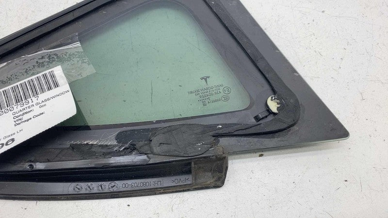 108070300H ⭕ 2017-2020 Tesla Model 3 Rear Left Quarter Fixed Window Glass LH 1080703-00-H