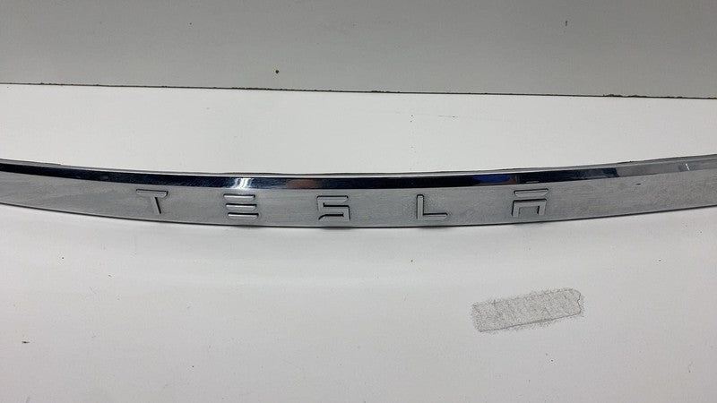 ⭕ 12-20 Tesla Model S Rear Liftgate Trunk Lid Chrome Trim Molding 1026