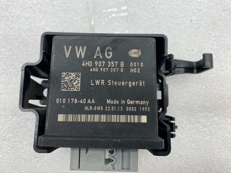 4H0 907 357 B ⭕ 12-17 Audi A6 A7 Headlight Head Lamp Range Control Module & Bracket 4H0907357B