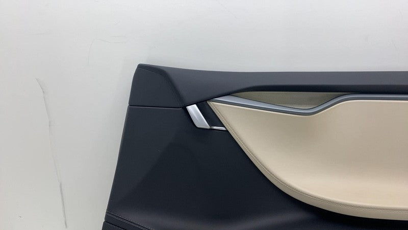 ⭕ 12-20 Model S Front Right Interior Door Panel Trim Card Cover RH 100