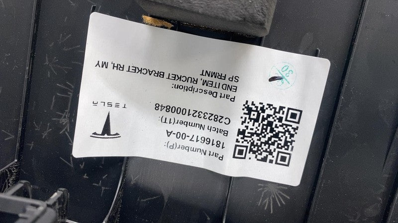 181661700A ⭕ 2020-2024 Tesla Model Y Passenger Side Trunk Rucket Bracket Right 1816617-00-A