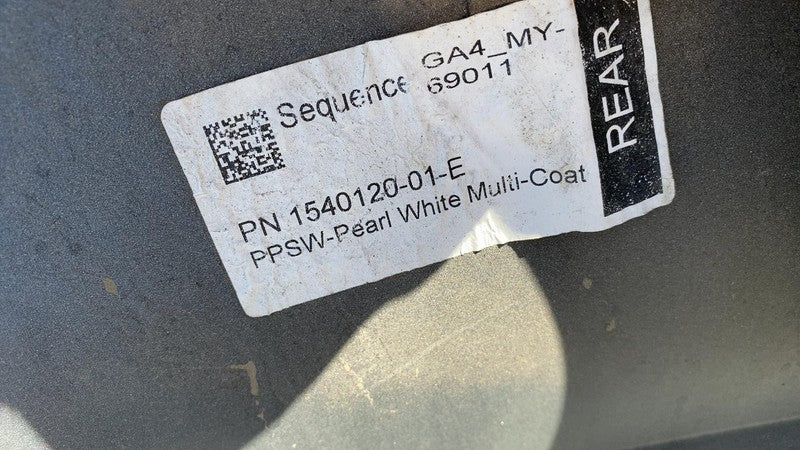 154012001E ⭕ 23 24 Model Y Rear Bumper Fascia Cover Assembly Pearl White PPSW 1540120-01-E