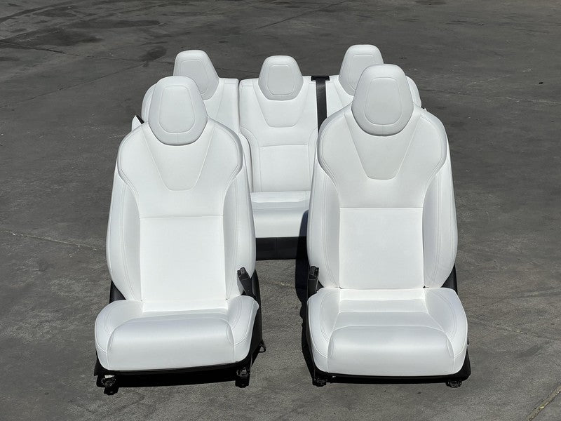 ⭕ 18-20 Tesla Model S Left & Right Front Bucket Seat + Rear 2nd Row Se