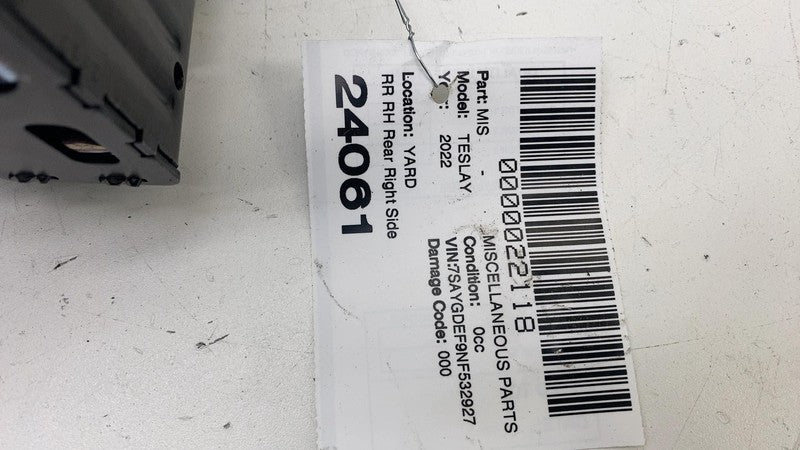 161650001C 2020-2023 Tesla Model Y MY Rear Left or Right 2nd Row Seat Belt & Retractor Assy