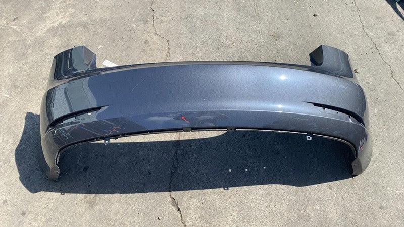 Does not apply ⭕ 2023 Tesla Model 3 M3 Rear Bumper Cover w/o Park Sensor Holes Gray - PMNG