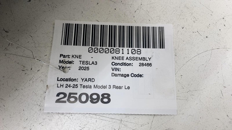 1344411 10 D ⭕ 24-25 Tesla Model 3 Rear Left Spindle Knuckle Hub & Dust Shield 1344411-10-D