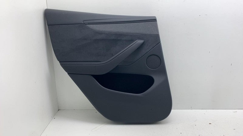 ⭕ 25-26 Tesla Model Y Rear Driver Side Door Panel Trim Card Cover Blac