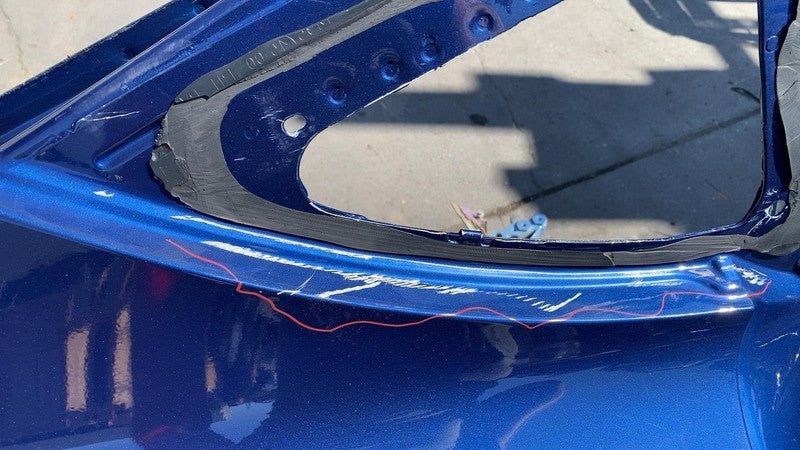 ⭕2020-2023 Tesla Model Y Rear Right Quarter Panel Structural Cutout RH Blue Assy